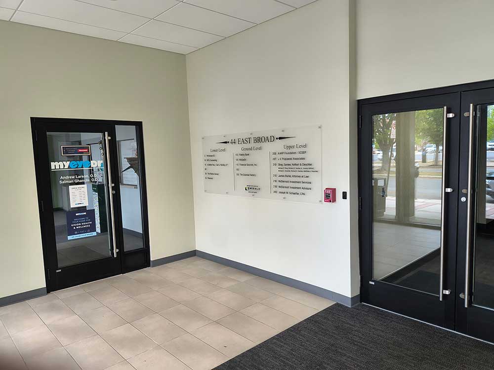 Emerald Realty Group: Lobby of 44 East Broad Street in Bethlehem, PA